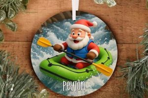White Rafting Ornament: Holiday River Adventures! | Your Ultimate Guide to Rafting Adventures, Gear & River Trips